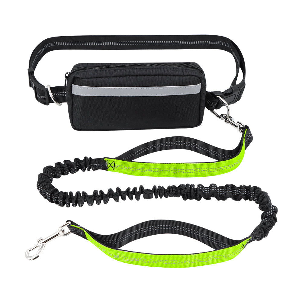 Laisse pour Chien Mains Libres avec Double Poignée