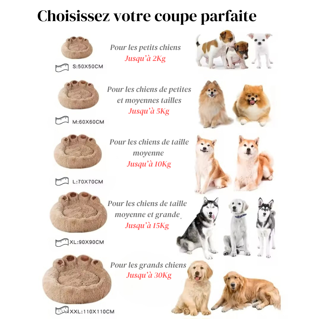 Coussin Rond pour Chien | Confort Antistress et Sécurisant