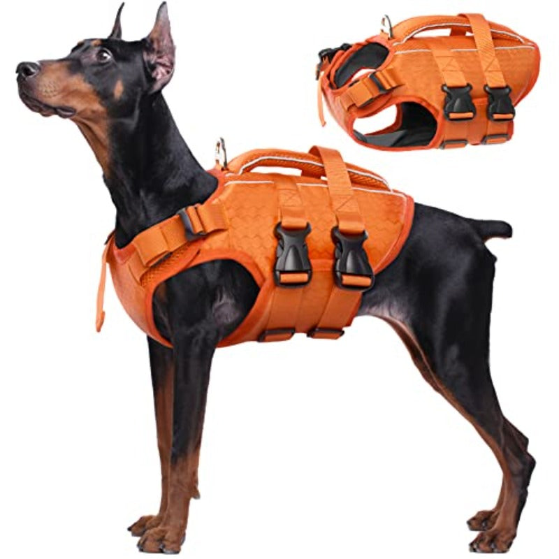Gilet de Sauvetage Réfléchissant pour Chien avec Poignée