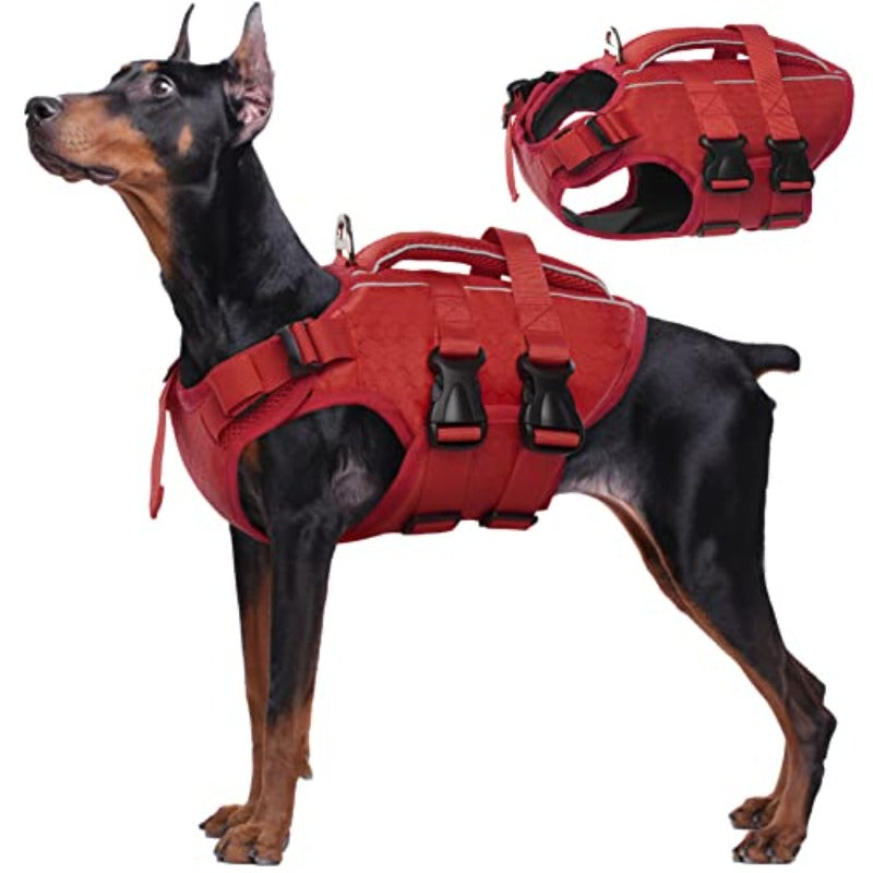 Gilet de Sauvetage Réfléchissant pour Chien avec Poignée