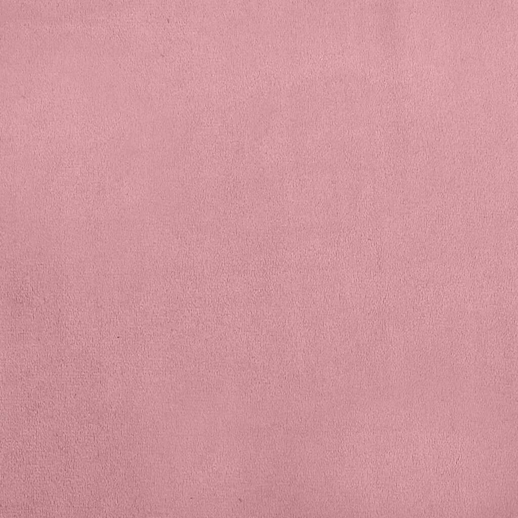 Lit pour Chien Rose en Velours 70x45