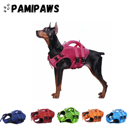 Gilet de Sauvetage Réfléchissant pour Chien avec Poignée