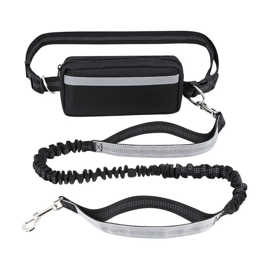 ​Laisse pour Chien Mains Libres avec Double Poignée