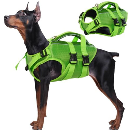Gilet de Sauvetage Réfléchissant pour Chien avec Poignée