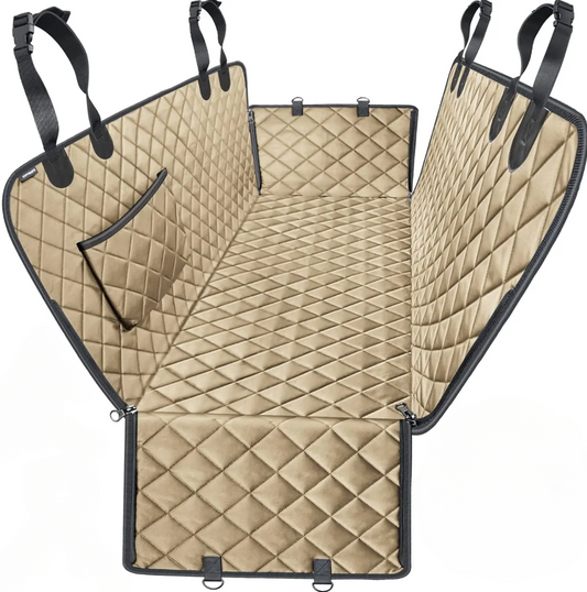 Housse de Siège Auto Beige pour Chien