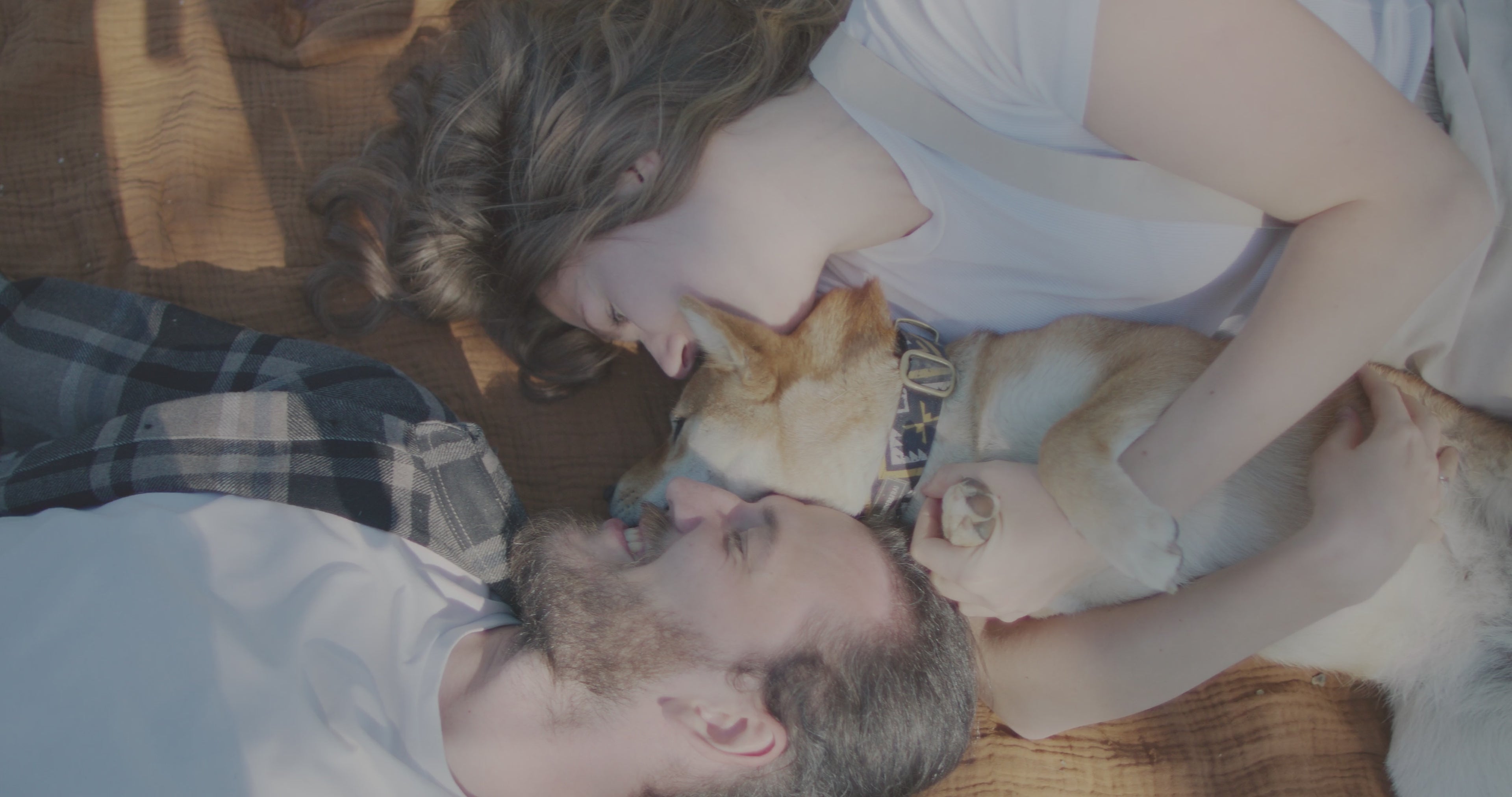 Charger la vidéo : Un Câlin qui Réchauffe le Cœur : Notre Chien et Sa Famille