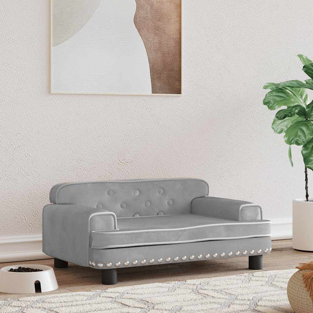 Lit pour Chien Gris Clair 70x45