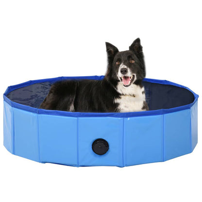 Piscine Pliable pour Chien Bleu 120x30cm