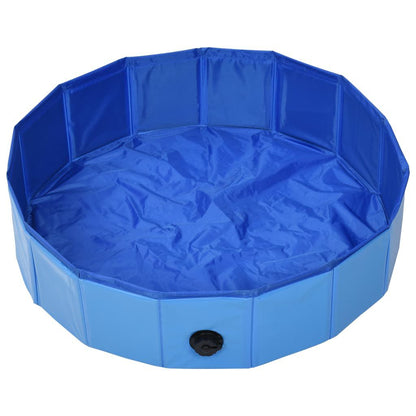 Piscine Pliable pour Chien Bleu 120x30cm