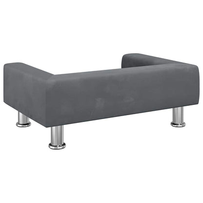 Lit pour Chien Velours Gris Foncé